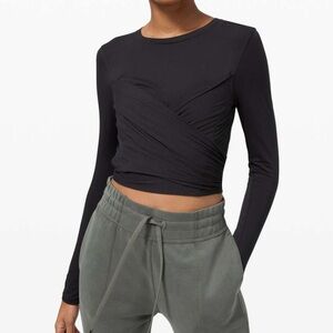 lululemon Black Women's Gather and Grow Long Sleeve Top